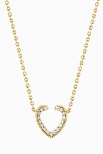 Aloria Mini Icons Diamond Pendant Necklace in 18kt Yellow Gold