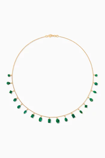 Kalie Emerald Necklace in 18kt Gold