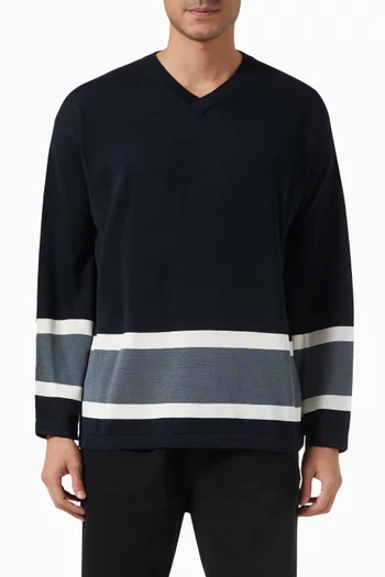 Hockey Sweater in Knitted Cotton