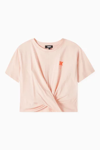 Logo Knot T-shirt in Cotton