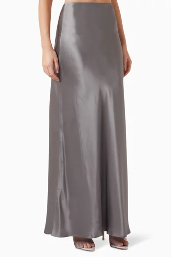 Bella Maxi Skirt in Silk