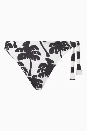 Coconut Reversible Bikini Bottoms in Stretch Nylon