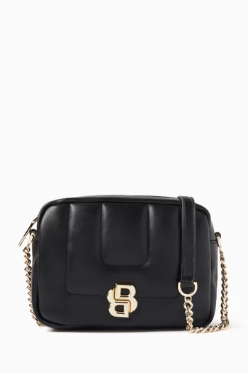 B Icon Crossbody Bag in Faux Leather