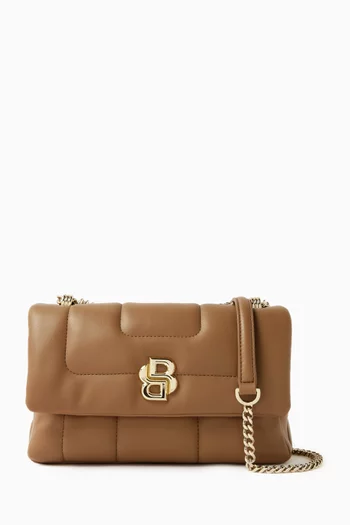 Medium Icon Shoulder Bag in Faux Leather