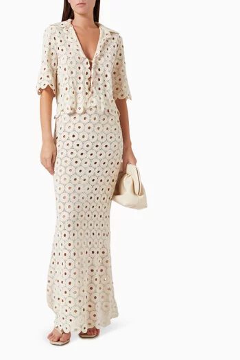 Braydon Crochet Top in Cotton