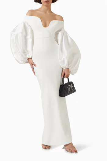 Mora Maxi Dress in Crepe