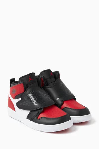 Kids Sky Jordan 1 Sneakers in Leather