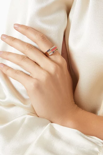 Whatever Ménage à Trois Multi-stone Ring in 18kt Rose Gold