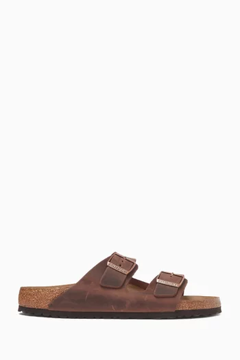 Arizona Sandals in Nubuck-oiled Leather