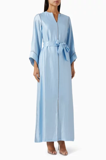 Hosta Belted Maxi Dress in Rayon