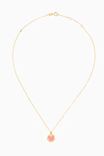 Ara Sunshine Butterfly Necklace in 18kt Gold