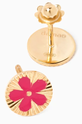 Ara Sunshine Floral Stud Earrings in 18kt Gold