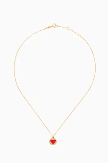 Ara Sunshine Heart Necklace in 18kt Gold