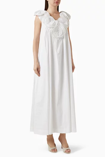 Bindi Maxi Dress in Organic Cotton-poplin