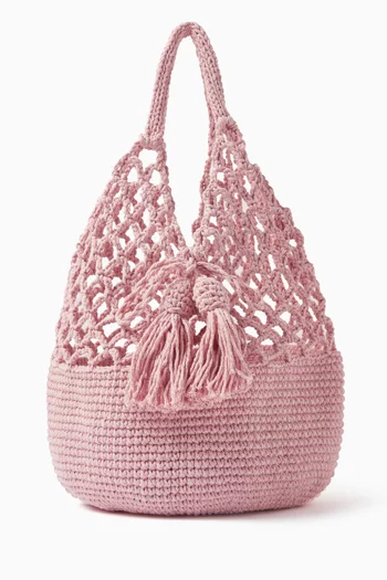 Medium Funky Net Bag in Crochet