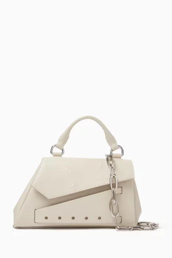Snatched Asymmetric Micro Handbag in Leather