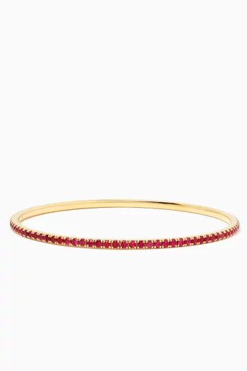 Ruby Bangle in 18kt Yellow Gold