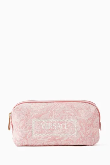 Vanity Pouch in Barocco Jacquard Canvas