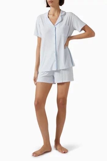 Soft Lounge Short Pyjama Set in Ribbed Modal