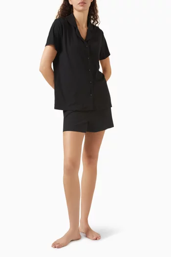 Soft Lounge Short Pyjama Set in Ribbed Modal