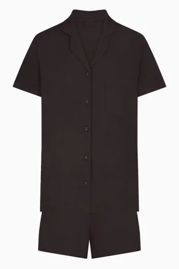 Soft Lounge Short Pyjama Set in Ribbed Modal