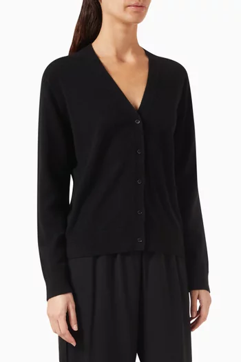V-neck Cardigan in Cashmere-wool