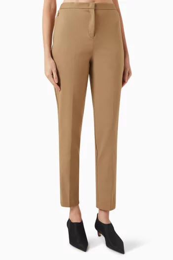 Slim-fit Trousers in Cotton-blend