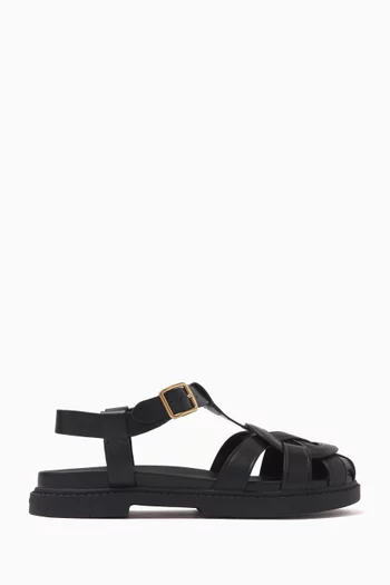 Bella Fisherman Sandals in Leather