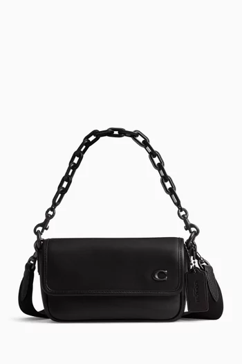 Charter Flap Crossbody Bag in Leather