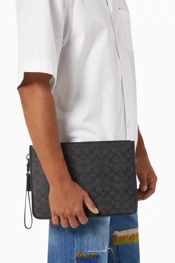 Charter Pouch in Signature Canvas