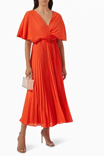 Pleated Dress in Chiffon