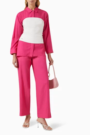 Straight-fit Pants in Linen