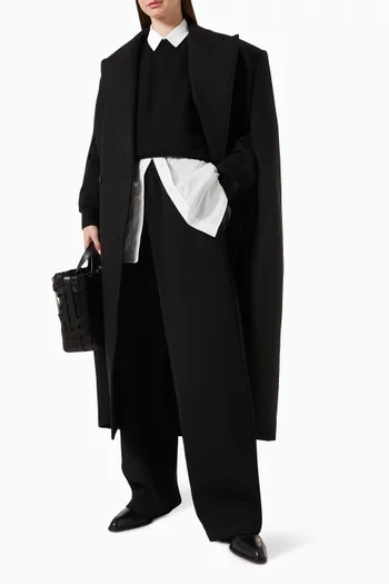 بنطال رياضي شبه لامع نسيج مضلع