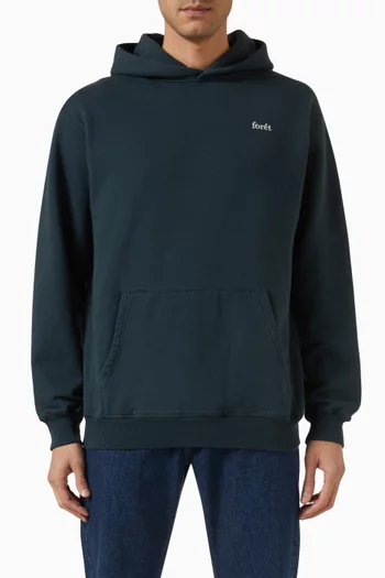 Noon Logo-embroidered Hoodie in Organic Cotton