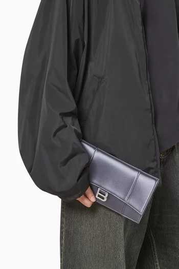 حقيبة اورجلاس صغيرة مسطحة ستان