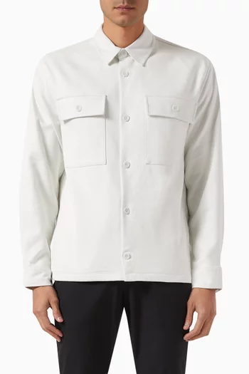 Double-Face Workwear Shirt in Cotton-lend Twill
