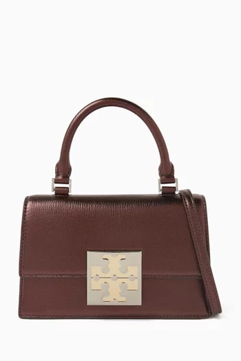 Mini Bon Bon Top-Handle Bag in Metallic Leather