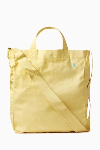Large Crossbody Tote Bag in Canvas