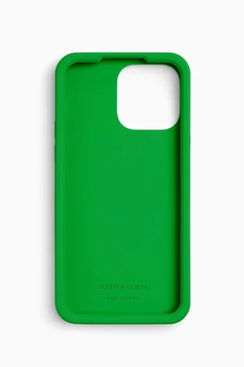iPhone 15 Pro Phone Case in Intreccio Rubber