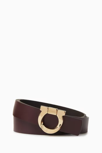 Donna Reversible Belt in Leather