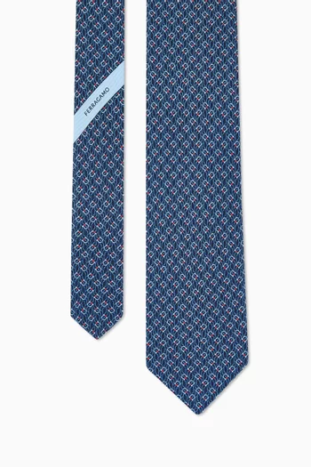 ربطة عنق بنقشة تيترس حرير