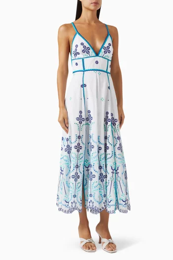 Jodie Embroidered Maxi Dress
