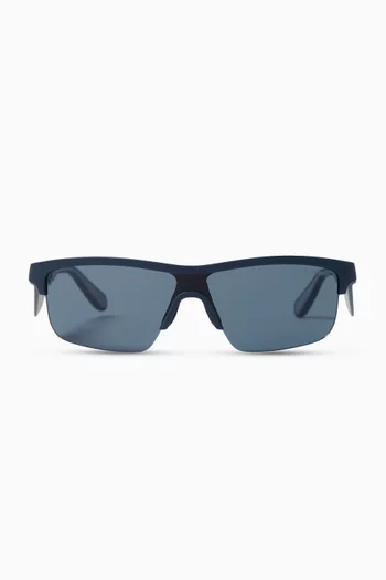 Rectangular Sunglasses in Bio-nylon