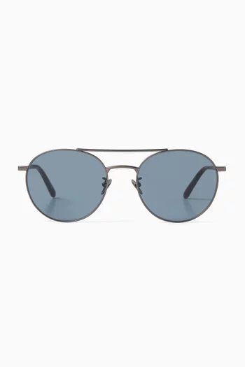 Armani round sunglasses clearance