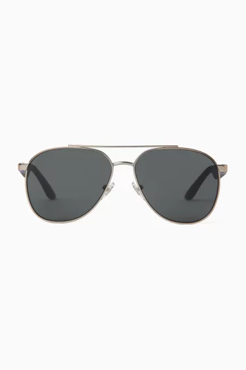 Aviator Sunglasses in Metal