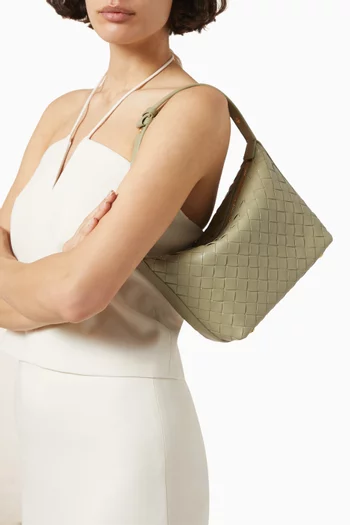 Mini Wallace Shoulder Bag in Intrecciato Nappa