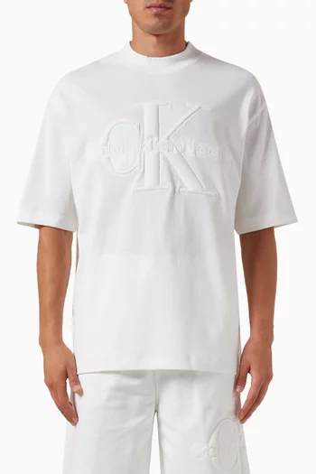 Oversized Monogram T-shirt in Cotton-viscose