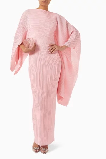Adami Cape-sleeve Maxi Dress