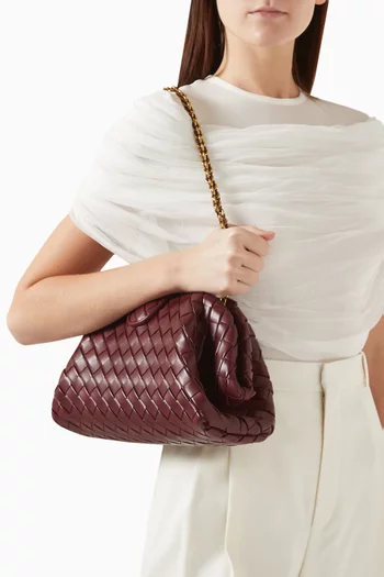 Lauren 1980 Teen Chain Bag in  Intrecciato Leather
