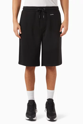 Nano Logo Jogger Shorts in Cotton-blend
